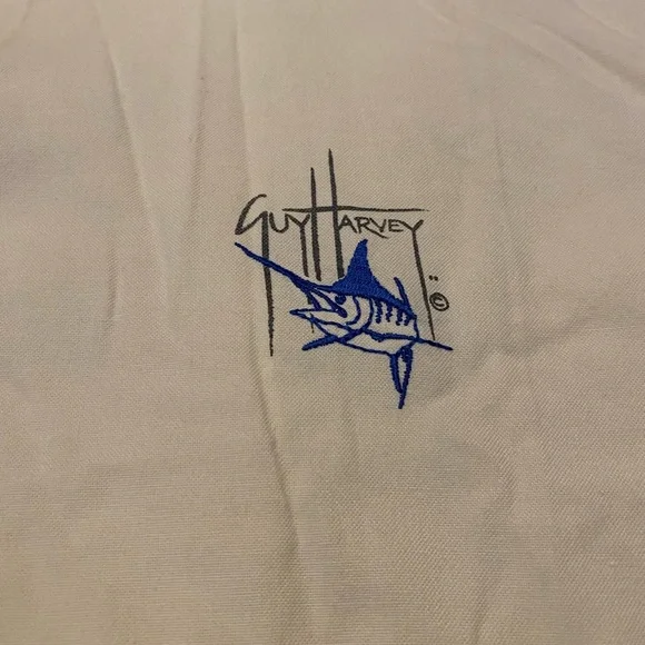 Guy Harvey auttographed beige  Men's Shirt XXL NWOT - Picture 3 of 11